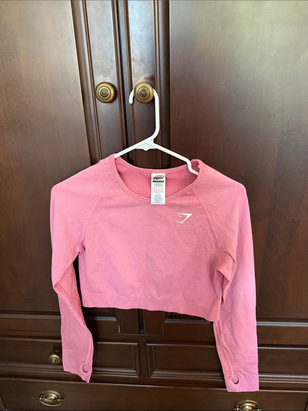 Gymshark Seamless Long Sleeve Top in Dusty Pink